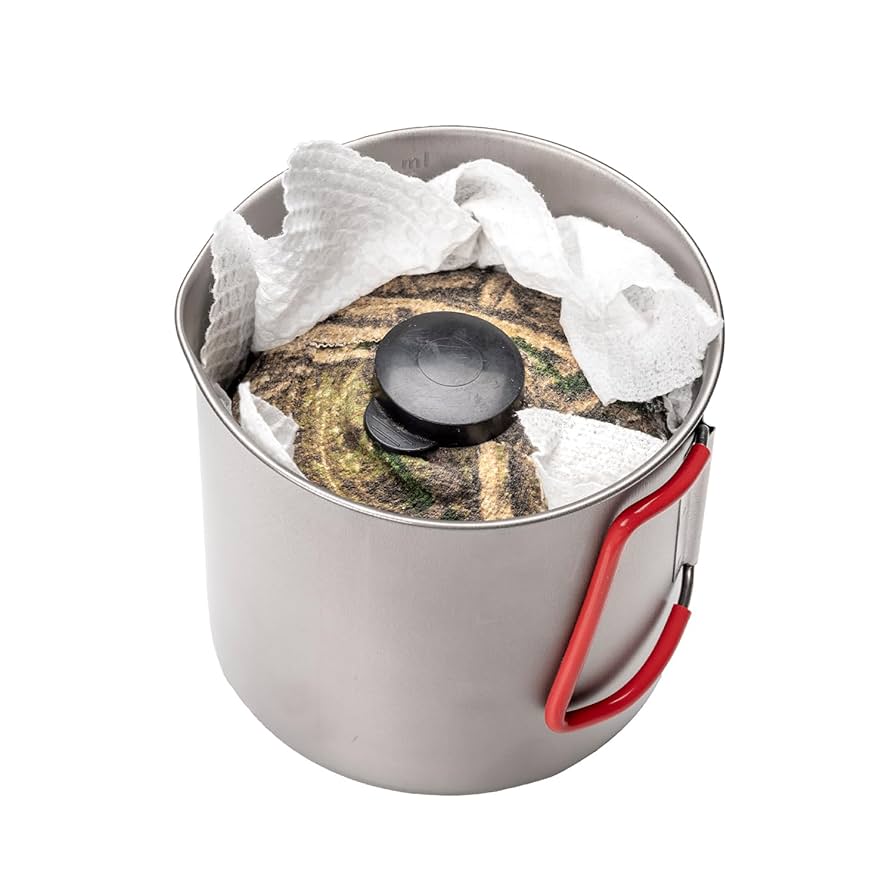Evernew Titanium Lightweight Pasta Camping Pot with Strainer